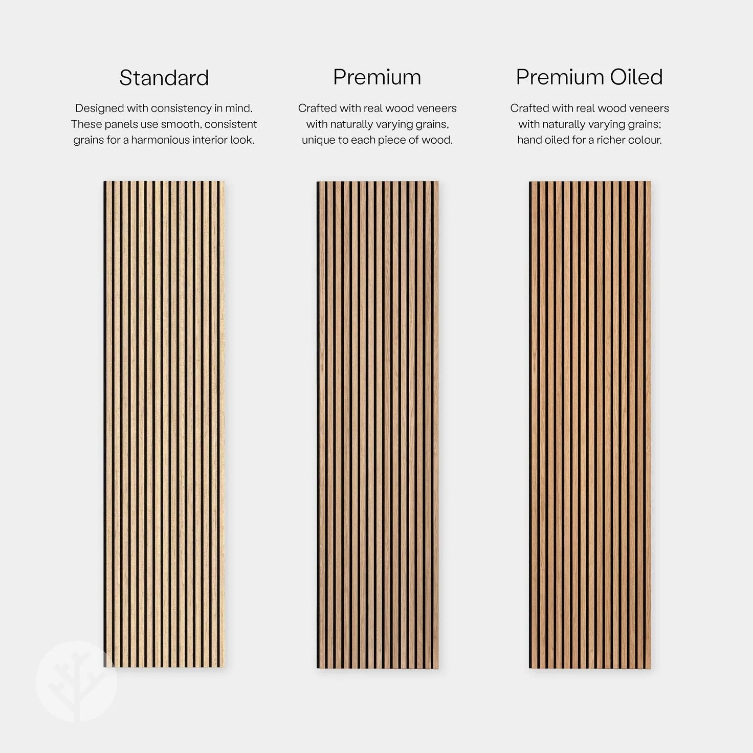 Acupanel Natural Oak Slat Panels