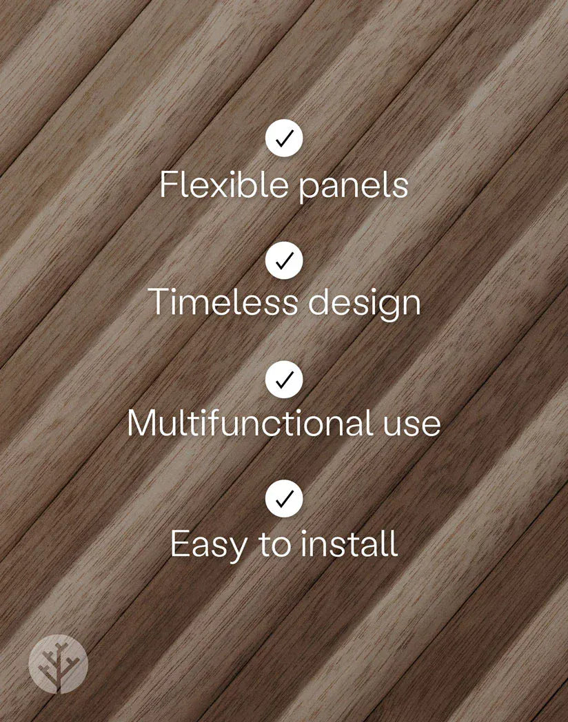 WVH® Australia Flutto Walnut Zigzag Flexible Panels