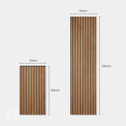 WVH® Acoustic Slat Wood Wall Panels Natural Oak Acoustic Slat Wood Wall Panels
