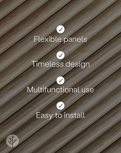 WVH® Australia Flutto Oak Mini-Ridge Flexible Panels